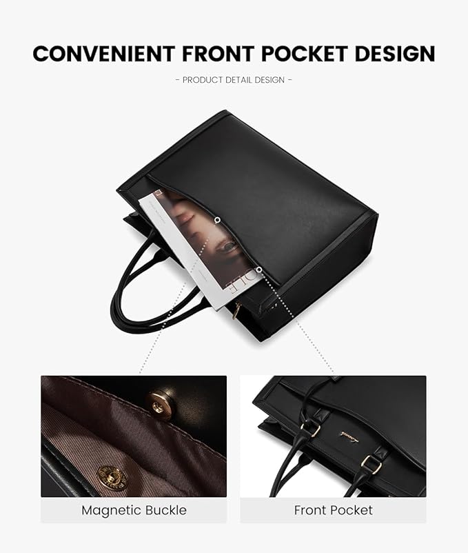 LOVEVOOK Laptop Tote Bag for Women, Office Work Bag Briefcase fit for 15.6 inch Laptop, Large Capacity Teacher Bag Handbag