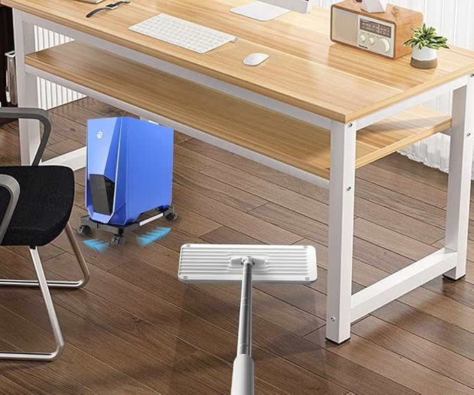 YOSE Computer Tower Stand, Adjustable Mobile CPU Stand with Rolling Caster Wheels, Premium PC Tower Stand Holder for Floor Carpet Gaming PC Case（Upgraded Version）