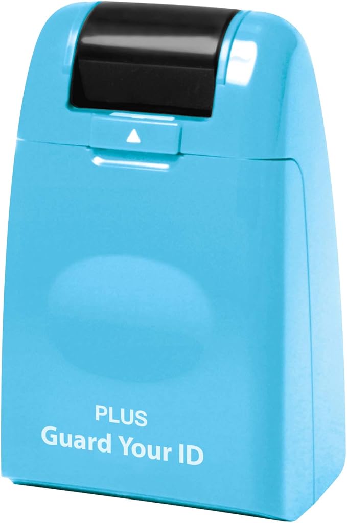 Guard Your ID Identity Protection Security Prevention Stamp Roller (Turquoise)
