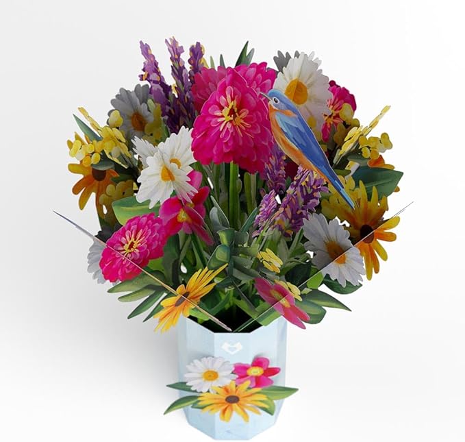 Lovepop Black Eyed Susan Paper Flower Bouquet, Flower for Delivery Prime, Paper Flowers, Pop Up Birthday Cards, Anniversary Card for Wife