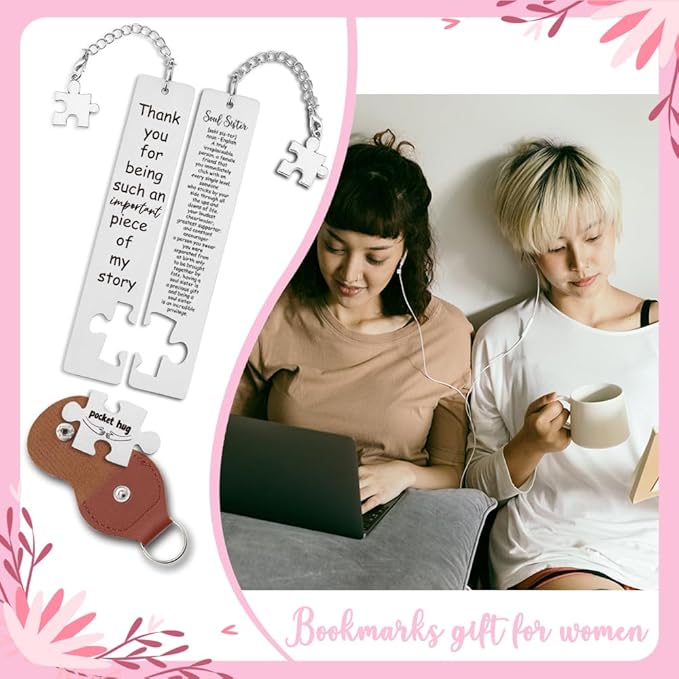Thank You Gift for Soul Sister, Funny Bookmarks Gift for Soul Sister, Book Lover Gift for Soul Sister, Reading Gift for Soul Sister,Sisters Gifts from Sister,WB123