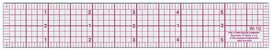 Westcott W-10 6-Inch 8ths Graph Ruler, Transparent, 1 x 6 in