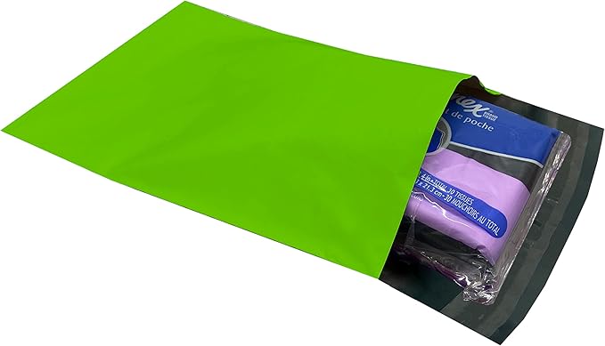 Colored Poly Mailers Pack of: (Green, 6" x 9" pack of 200) Be creative with your packaging with Colored mailers