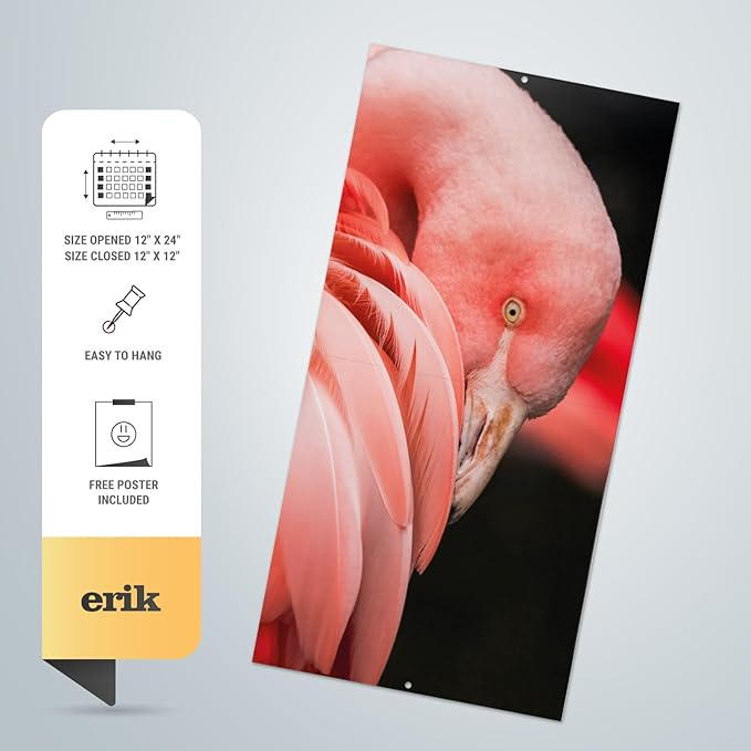 Wildlife Wall Calendar 2025 12" x 12" FSC® Plastic Free - Starts Week On Sunday | Square Wall Calendar | Family Planner Calendar 2025 | Animal Calendar 2025