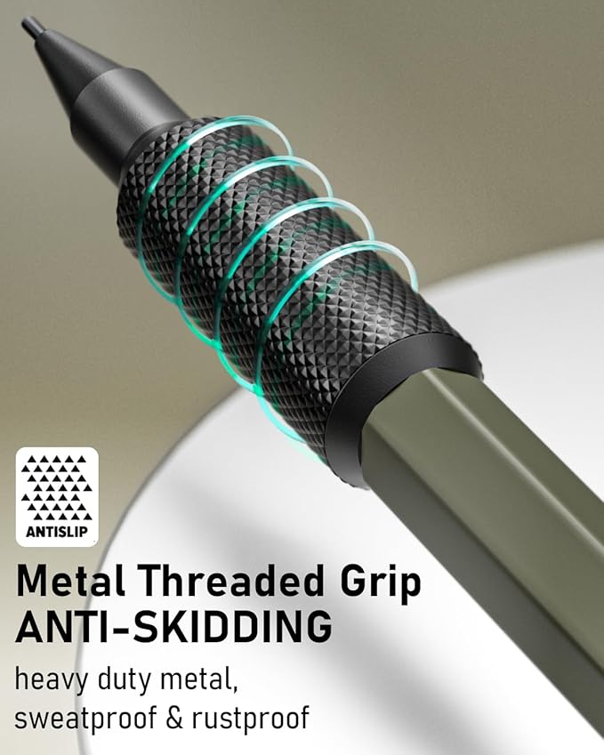 Nicpro 21PCS 1.3 mm Mechanical Pencil Set in Leather Bag with 138 Lead Refill Black & Colors, Erasers- Weatherproof Metal Heavy Duty Carpenter Pencil for Outdoor Drafting Marking Drawing Woodworking