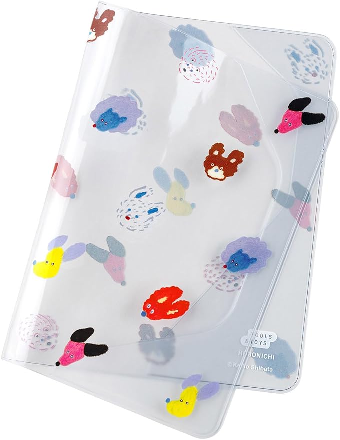 Hobonichi Techo Accessories Keiko Shibata: Cover on Cover [A6/for double covering] Dog Ears Fluttering in the Wind