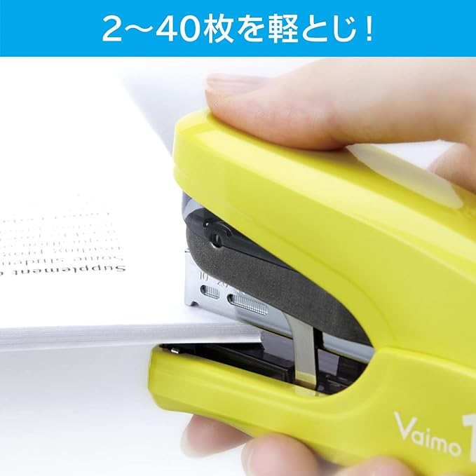 Max HD-11FLK/B Stapler Bimo 11 Flat 40-Sheet Binding Load of 100, Blue