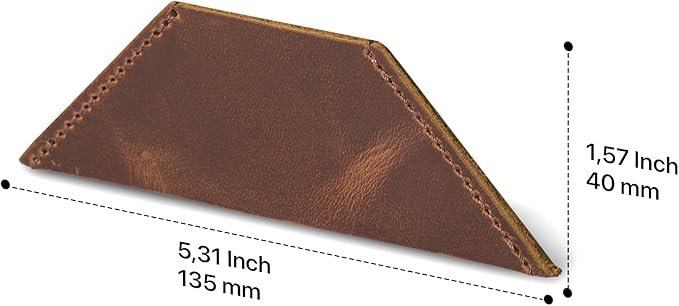 Londo Genuine Leather Handmade Bookmark (Set of 2) (Triangle, Light Brown)