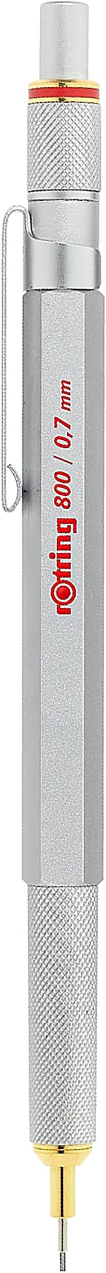 rOtring 800 Mechanical Pencil, 0.7 mm, Silver Metal Barrel