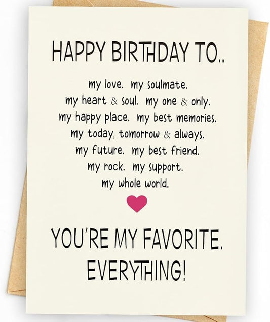 Funny Birthday Card & Gifts for Men Husband Boyfriend Him, Happy Bday Card, Sweetheart Romantic Raunchy