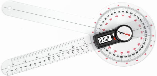 GemRed 12" Digital Goniometer for Joint Range of Motion ROM Measurement(GR311 New Version)