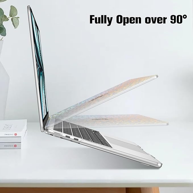 Fintie Case for MacBook Air 13.6 Inch A3113 A2681 (2022 2023 2024 Release) - Snap On Hard Shell Cover for MacBook Air 13.6" M2 M3 Chip with Liquid Retina Display and Touch ID (Leopard)