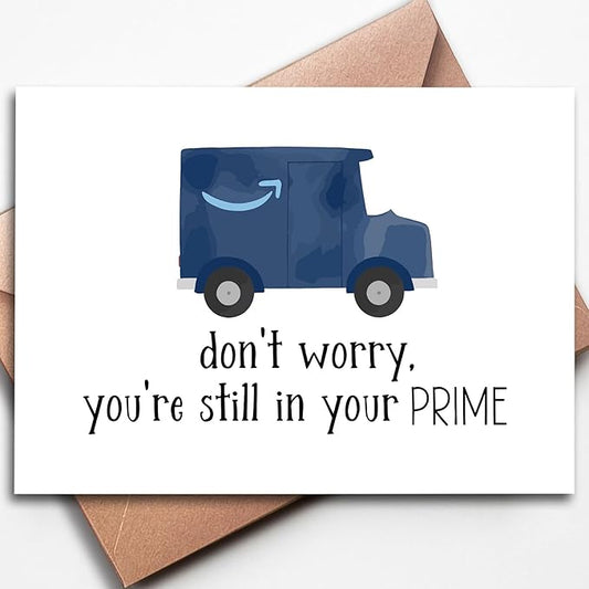 Funny Birthday Cards for Men - Prime, For Son, Cousin, Husband, Dad, Best Friend, Brother, From Parents