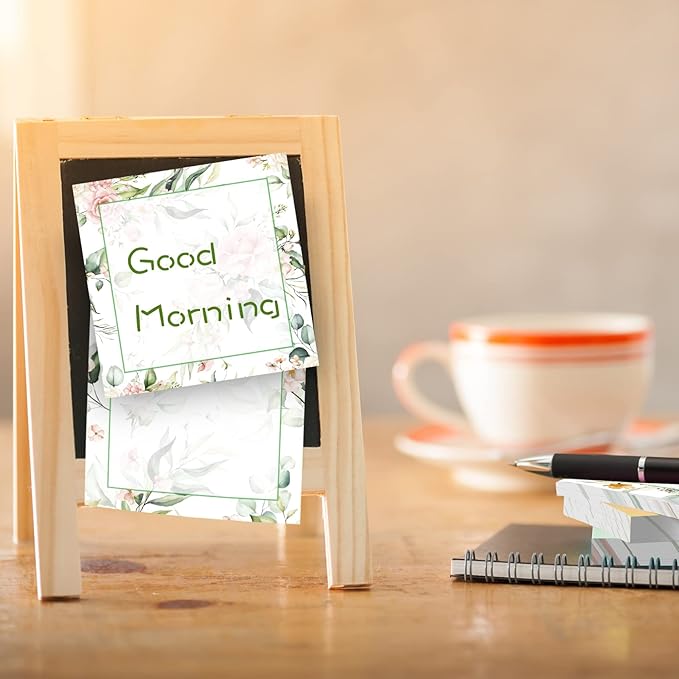 9 Pieces Boho Leaves Sticky Note Pads Adhesive Memo Notes Self-Stick Note Pads for Reminders, Study, Work, Office, School and Home, 9 Styles