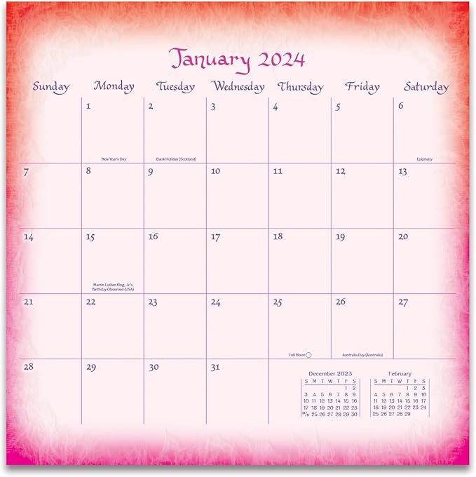 Blue Mountain Arts Daughter, You Are a Gift in My Life-2024 Wall Calendar