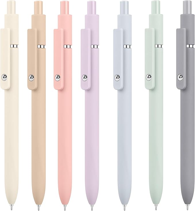 Easter Basket Stuffers, Aesthetic Gel Pens, 0.5mm Fine Point Black Ink Gel Pens Cute Office Desk Accessories, Japanese Stationery Home Work Essentials Nurse School Supplies,Teen Girl Birthday Gifts