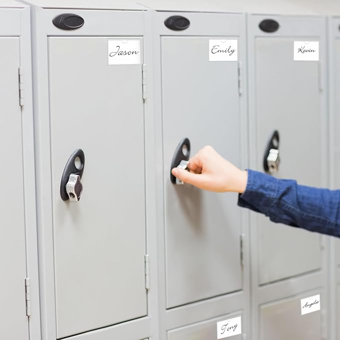 52 Pack Index Card Pockets with Top Open, 3.5 x 3 Inch Adhesive Label Pockets Clear Plastic Index Card Holder for Organizing, Storage Bins, Library Cards, Notes