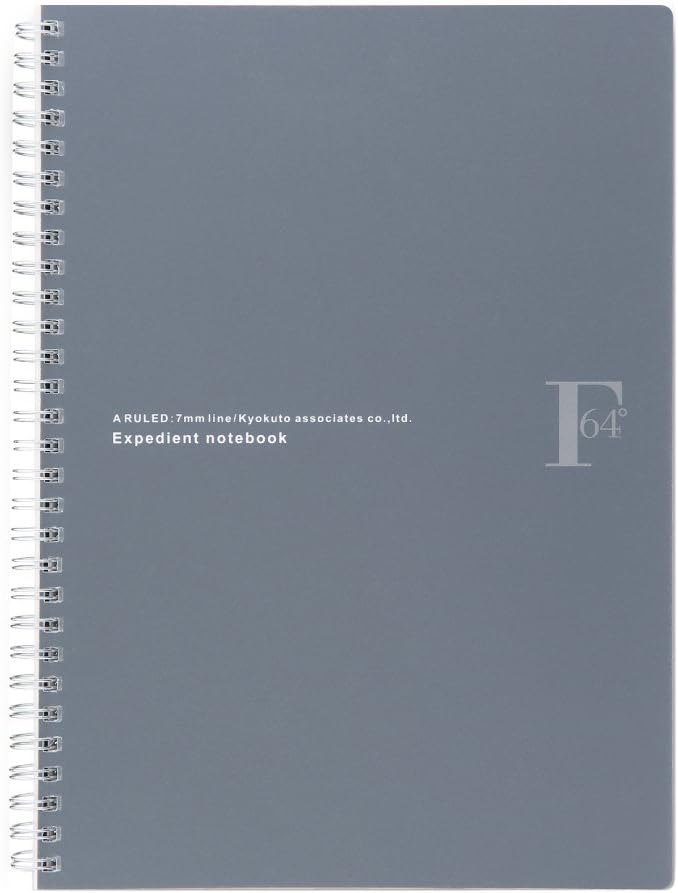 Kyokuto FOBCOOP PTA03K Ring Notebook, A-Ruled, B5, Black