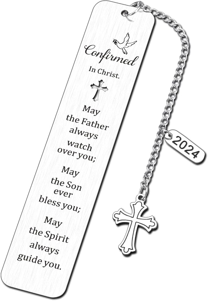 Confirmation Gifts for Teenage Girls Boys First Communion Gifts Confirmation Bookmark Gifts for Girls Boys Christian Religious Baptism Catholic Gifts for Son Daughter Graduation 2024 Birthday Gifts