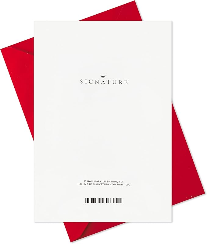 Hallmark Signature Romantic Birthday Card (Love You More Letterboard)