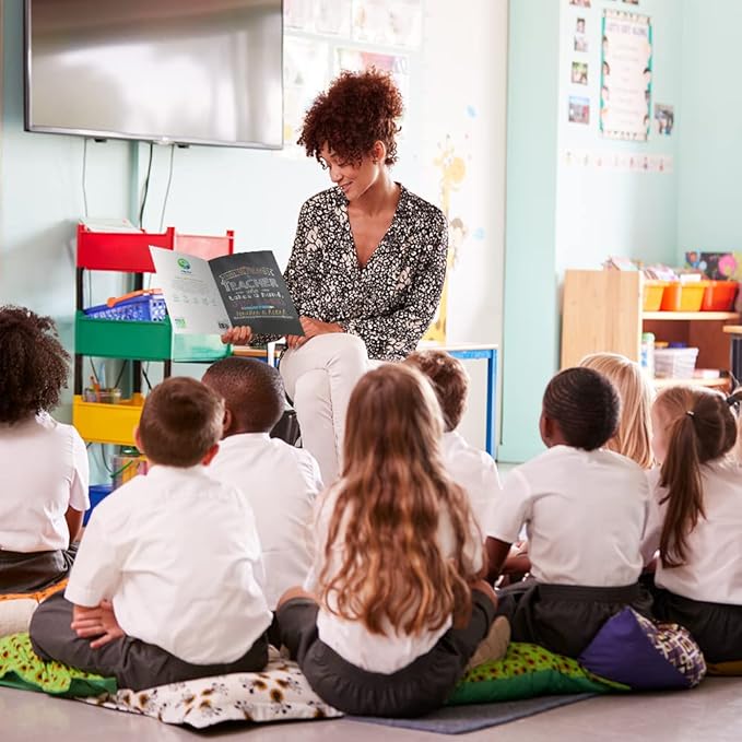 Tree-Free Greetings Teacher Appreciation Cards - Artful Designs - 1 Card + Matching Envelopes - Made in USA - 100% Recycled Paper - 5"x7" - Lighthearted, For Teacher, Teacher Mind and Heart (GO64451)