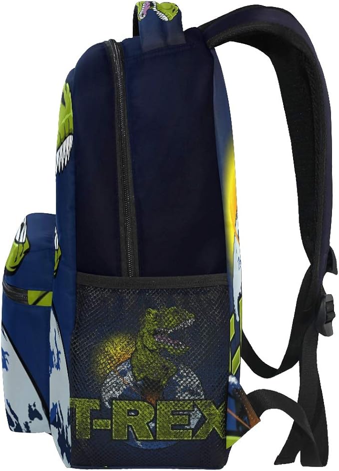 senya Dinosaur The Planet School Backpack Travel Rucksack Book Bag Laptop Backpack Casual Daypack for Travel/College/Work One Size