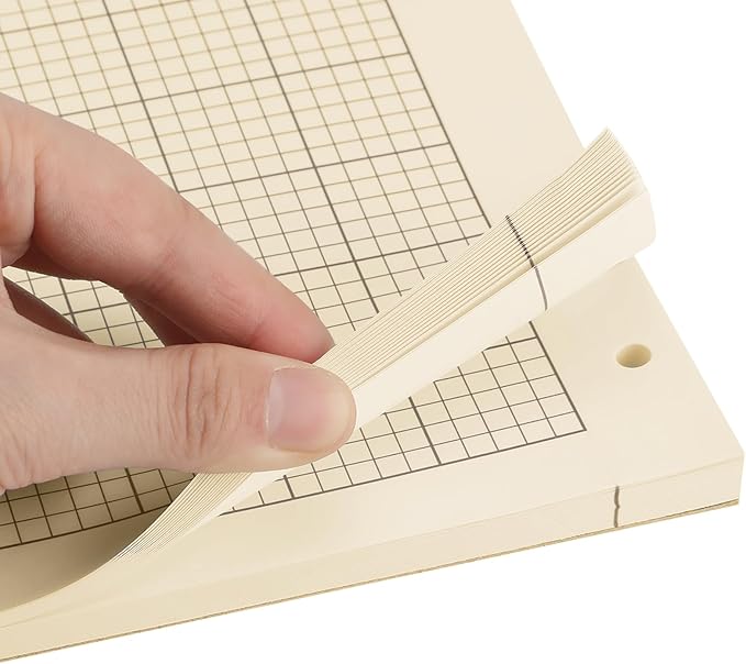 Seajan 2 Pcs Engineering Computation Pad Engineer Pad 8.5 x 11 Inches Engineering Notebook Graph Paper Notebook, 5 Squares Per Inch Evidence Engineering Pad, 100 Sheets/Pack (Yellow)