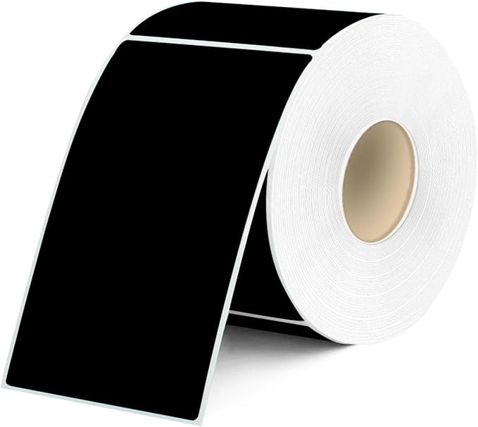 Black Labels Stickers 2 X 3 Inch, Removable Rectangular Moving Labels, Large Color Coding Labels Moving Stickers- 250 Labels