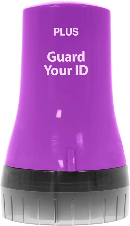 Guard Your ID Wide Advanced Roller 2.0 Identity Theft Prevention Security Stamp Purple