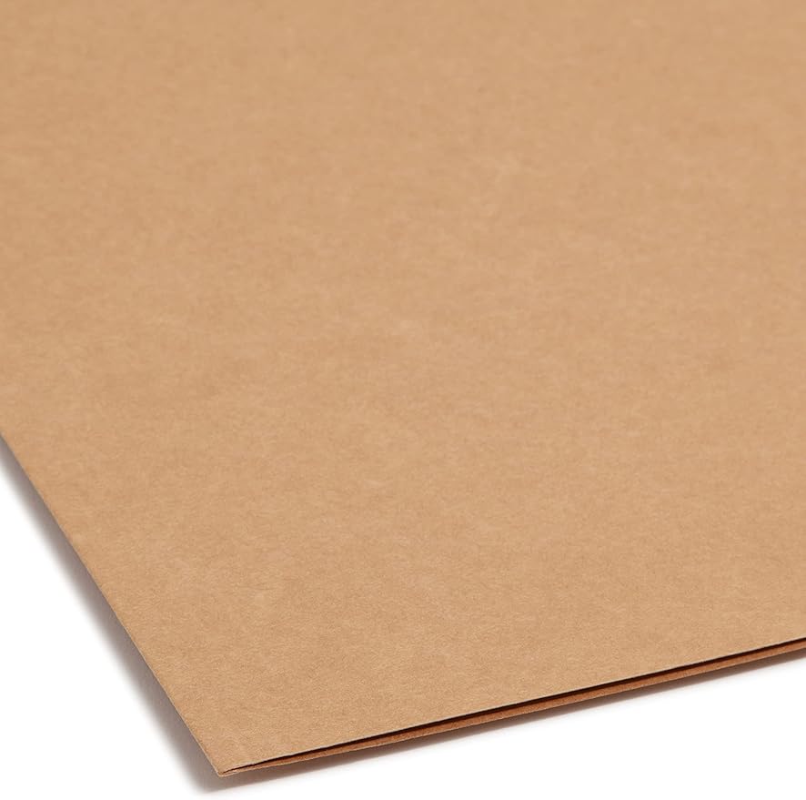 Smead Fastener File Folder, 2 Fasteners, Reinforced 1/3-Cut Tab, Letter Size, Kraft, 50 per Box (14837)