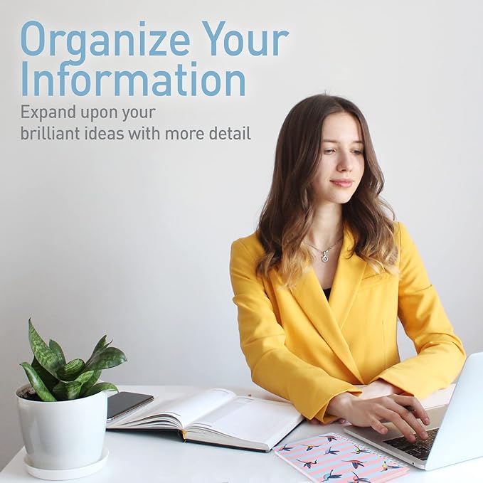 Sweetzer & Orange S&O Cute Spiral Notebooks - College Ruled Spiral Notebook with Pockets - Hardcover Notebook for Women - Cute Notebooks for School & Journal - 80 Double-Sided Pages, 6.25" x 8.25”