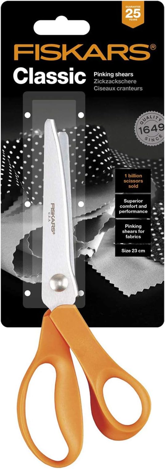Fiskars 1005130 Tijeras Dentadas Classic 23, 8.8 x 23.1 x 1.9 cm, Standard