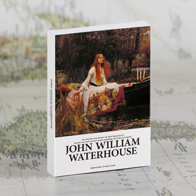 HOSTEESSCHOICE Vintage Art Postcards set of 30 Post card of English Artist John William Waterhouse variety pack Famous Painting Scenery,4 x 6 Inches