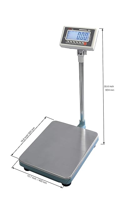 TBW-200 Bench Scale for Warehouse Industrial Shipping Scale and, Lb/Kg Switchable, 200lb Capacity, 0.05lb Readability, NTEP Legal for Trade