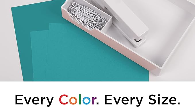 JAM PAPER Colored 24lb Paper - 90 gsm - 8.5 x 11 - Blue Recycled - 100 Sheets/Pack