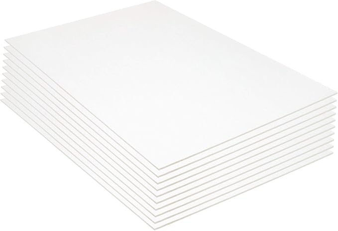 UCreate Foam Board, White, 20" x 30", 10 Sheets