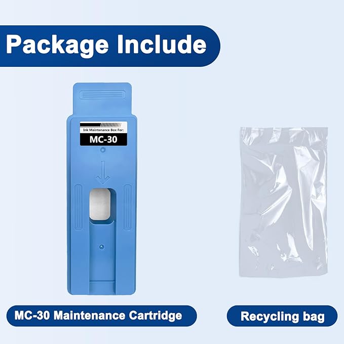MC-30 MC30 Maintenance Cartridge Replacement for Canon Imageprograf GP-2000 GP-4000 PRO-2100 PRO-4000 PRO-4100 PRO-6000 PRO-6100 TX-3000 TX-3100 TX-4000 TX-4100 Printers