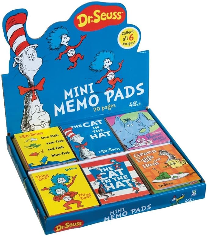Raymond Geddes Dr Seuss Mini Memo Pad (Pack of 48)