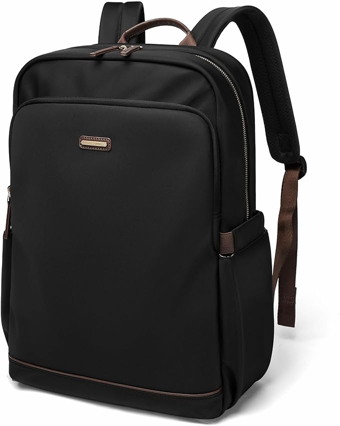 GOLF SUPAGS Laptop Backpack Purse for Women Water Resistant Teacher Nurse Bag, 15.6 Inch Work Business Travel Backpack (Black)