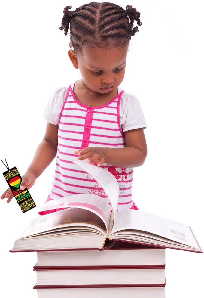 200 Pcs Black History Month Bookmarks Double Sided Inspirational Bookmarks Bulk African American Celebration Gifts for Women Men Book Lovers Black History Month Party Favor Gifts