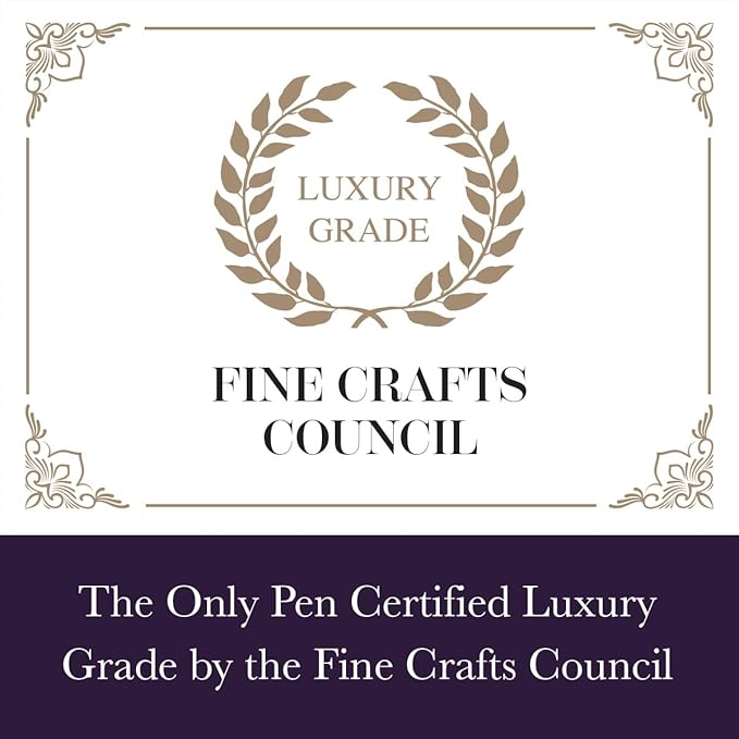 Bond & Regent Silver Chrome & 24 Karat Gold | Certified Luxury Grade Rollerball Pen | Nice Gift for Men & Women