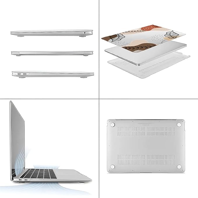 Compatible with 15.4 Inch MacBook Pro A1707/A1990, Tropical Leaves Hard Plastic Shell Cover Case