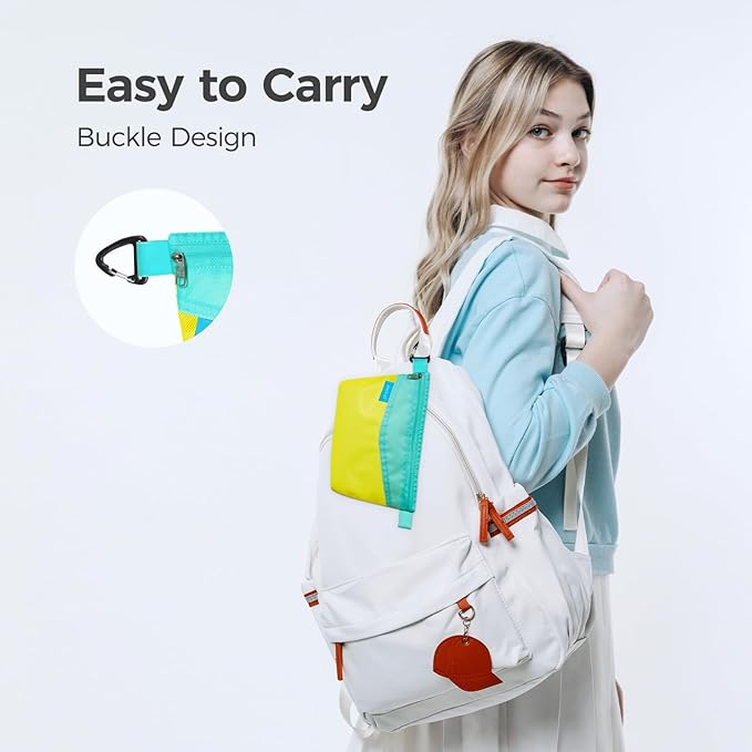 pack all 3 Pcs Water-Resistant Material Zipper Pouch Set, Mesh Zipper Bags for Storage, Travel, Office (Yellow)