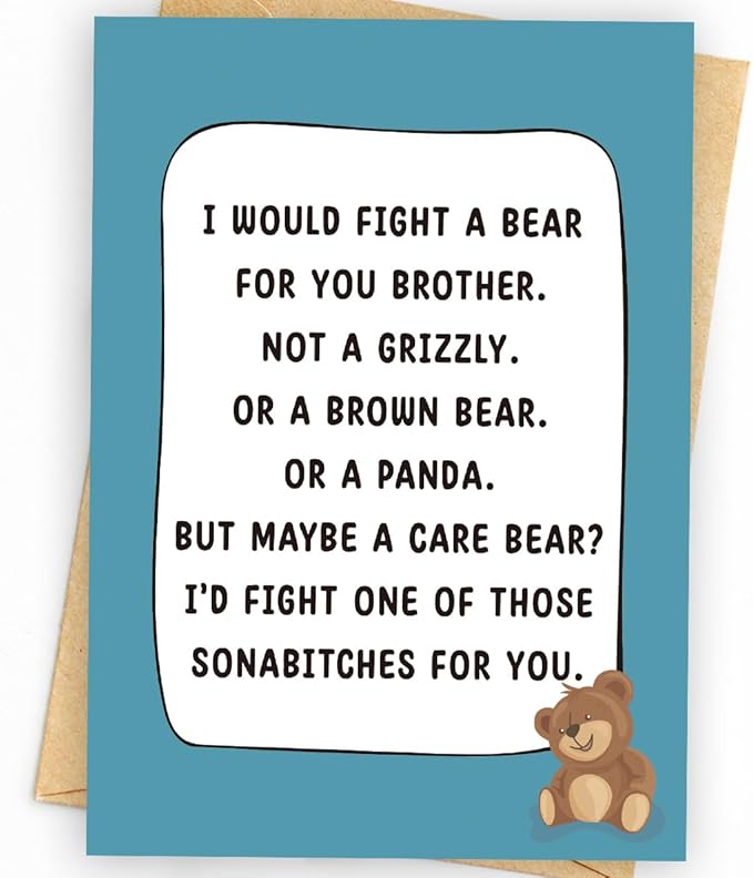 Brother Birthday Card | Birthday Card for Brother | Birthday Card Brother | from Sister | Happy Birthday Brother Card | Funny