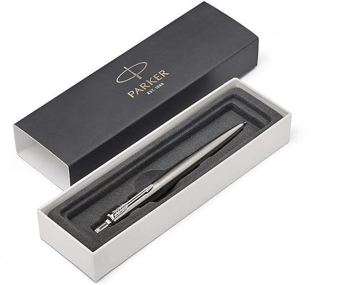Parker Jotter Mechanical Pencil, Stainless Steel with Chrome Trim, 0.5mm, HB #2, Smooth & Precise, Signature Retractable Design, Gift Boxed