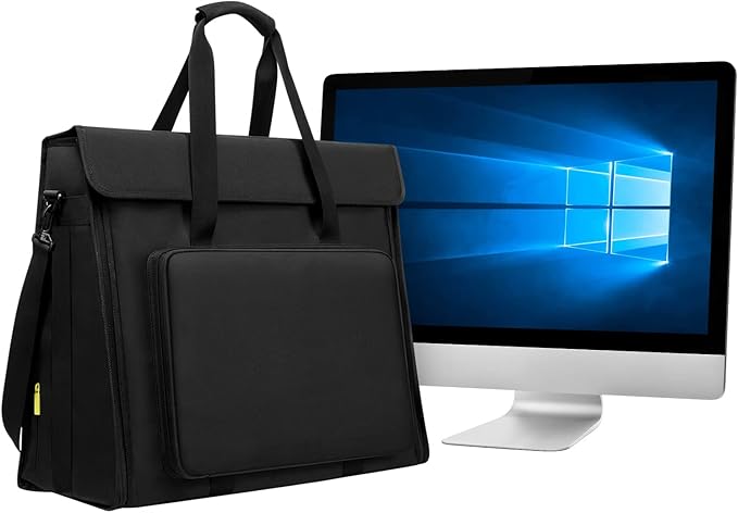 Monitor Carry Tote Bag Compatible with iMac All in One Monitor Desktop Computer Bag Travel Storage Bag Carrying Bag (27-32 inch Bag)