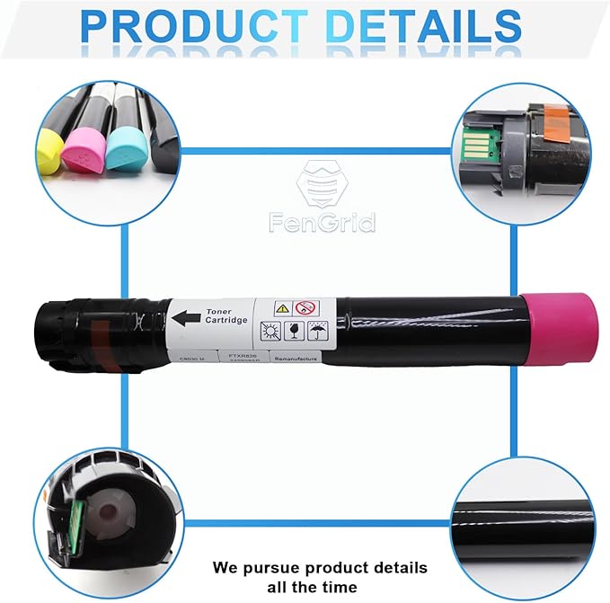 AltaLink C8030 Magenta Toner Cartridge 006R01699 Replacement for Xerox AltaLink C8030 C8035 C8045 C8055 C8070 ( Magenta, 15,000 Pages )