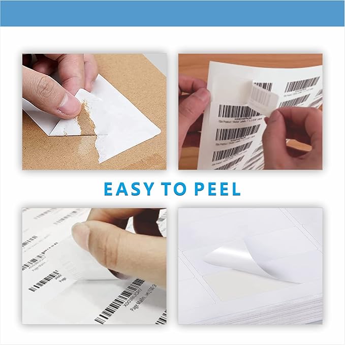 Address Labels, JIQEZNL Premium 1" x 2-5/8" Mailing Labels for Envelopes, 900 Address Label Sticker Paper for Laser/Ink Jet Printer, White Blank Printable Sticker Labels 30 Per Sheet 8.5"×11"