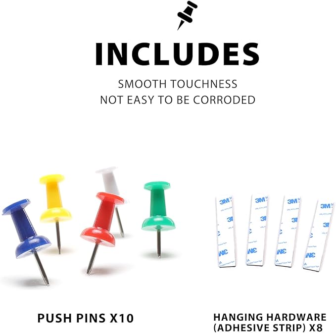 Corksidol Bulletin Bar Strip, Cork Board Bar, 15" x 1", for Classroom, Office, Cubicle, Aluminum Frame (Silver),2 Pack