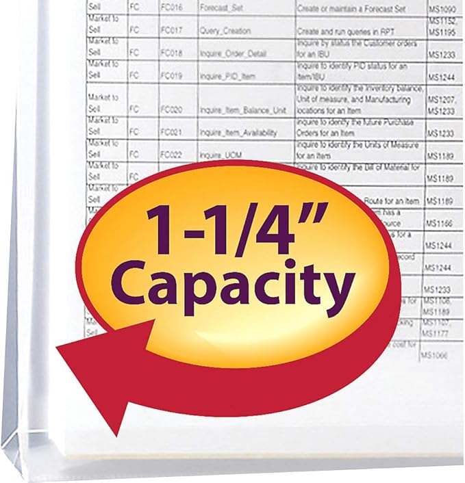 Smead Poly Envelope, 1 1/4 Inch Expansion, String-Tie Closure, Side Load, Letter Size, Clear, 5 per Pack (89521)